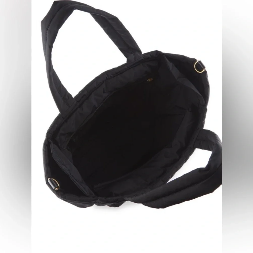 MARC JACOBS Marc Jacobs Black Quilted Nylon Medium Weekender Black Diaper Bag